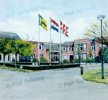 Gemintehuis Aquarel