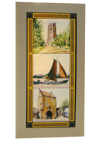 Glas-in-lood kaart