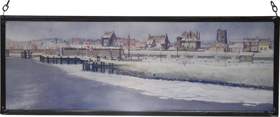 Glas-in-lood Zicht op Woerkum