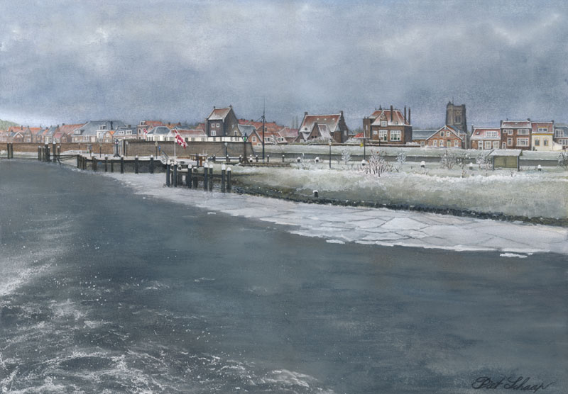 Woudrichem bij winter