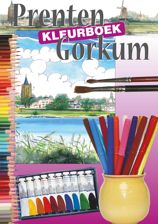 Prenten kleurboek Gorkum